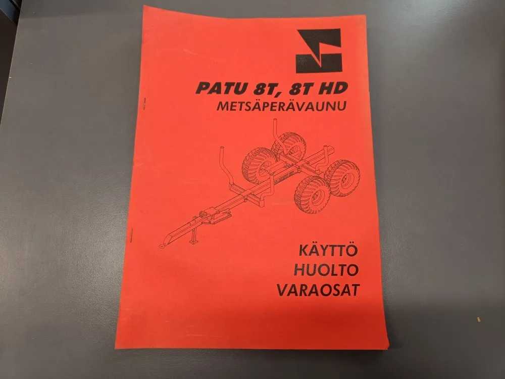 Patu 8T, 8T HD / Käyttö-, huolto- ja varaosakirja