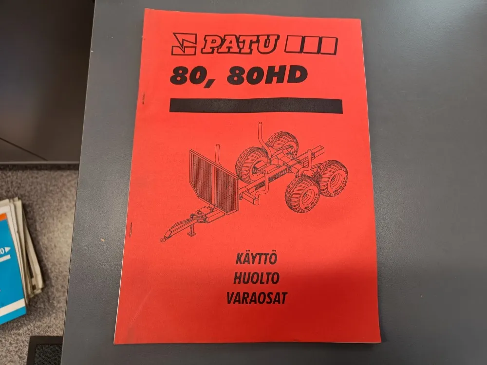 Patu 80, 80HD / Käyttö-, huolto- ja varaosakirja