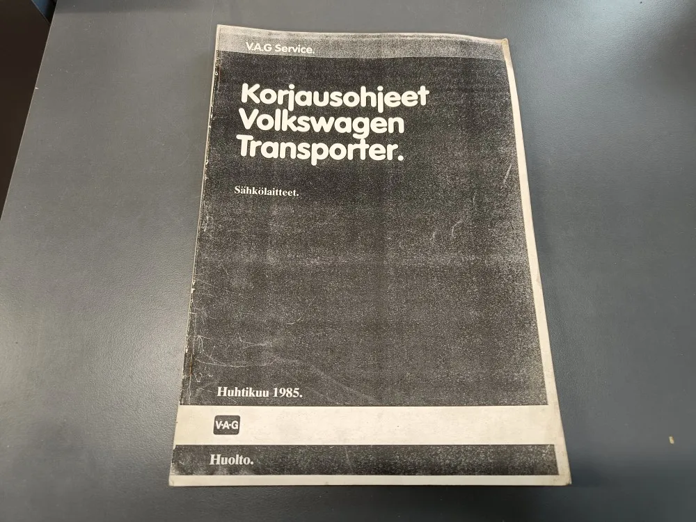 V.A.G Transporter / Korjausohjeet sähkölaitteet