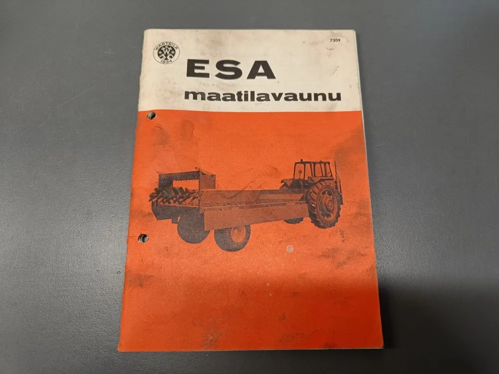 Esa maatilavaunu 7309 / Käyttöohjeet ja varaosaluettelo