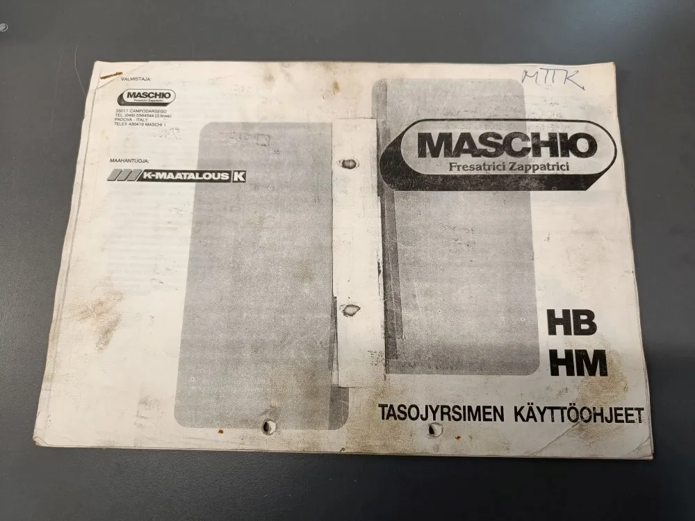 Maschio HB HM tasojyrsimen / Käyttöohjeet