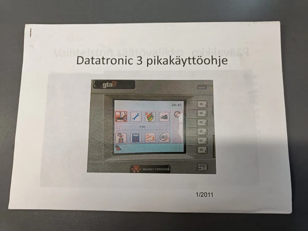 Datatronic 3 pikakäyttöohje (2011) /