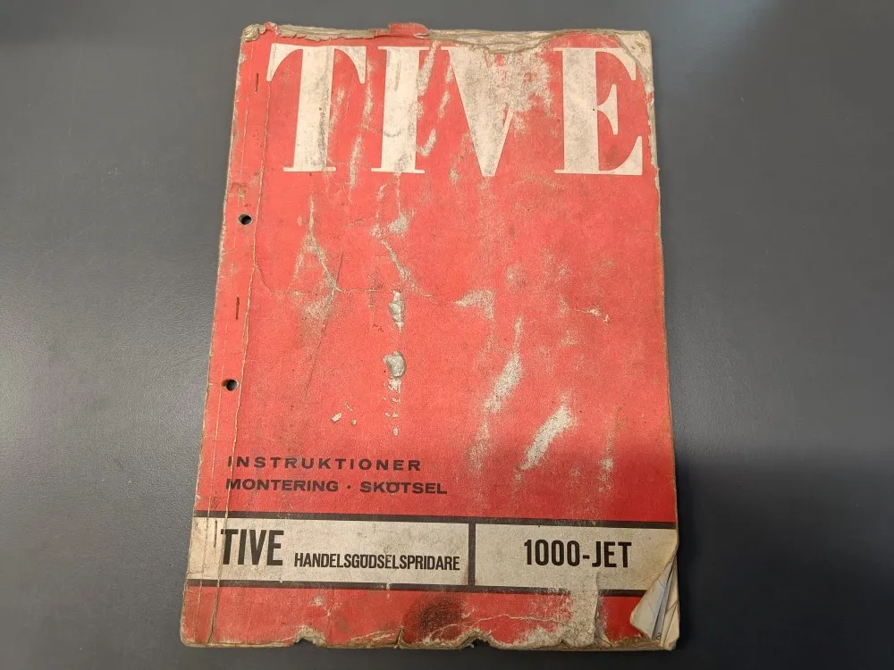 Tive 1000-Jet lannoitteen levittimen / Ohjekirja