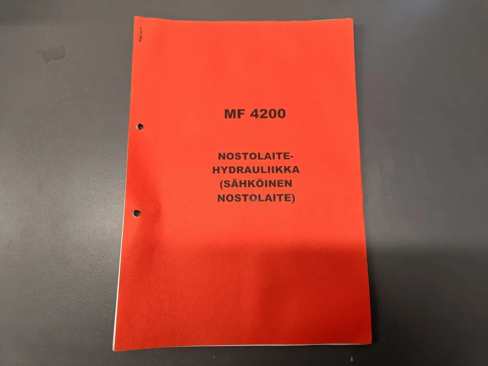 MF 4200 nostolaitteen hydrauliikka / Esittely (sähköinen nostolaite)