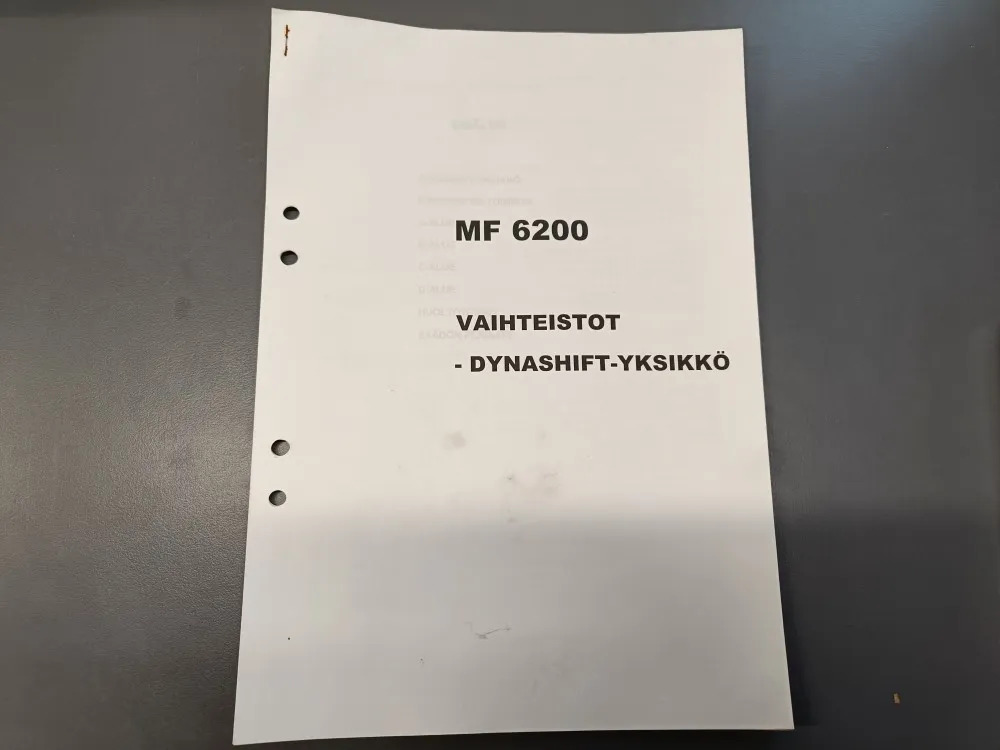 MF 6200 vaihteistot, dynashift-yksikkö / Esite