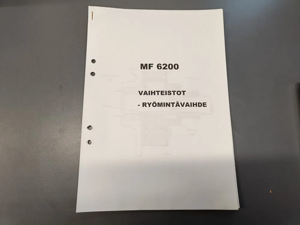 MF 6200 vaihteiston ryömintävaihde / Esite (englanninkielinen)