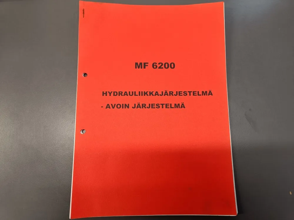 MF 6200 hydrauliikkajärjestelmä / Avoin järjestelmä, esite