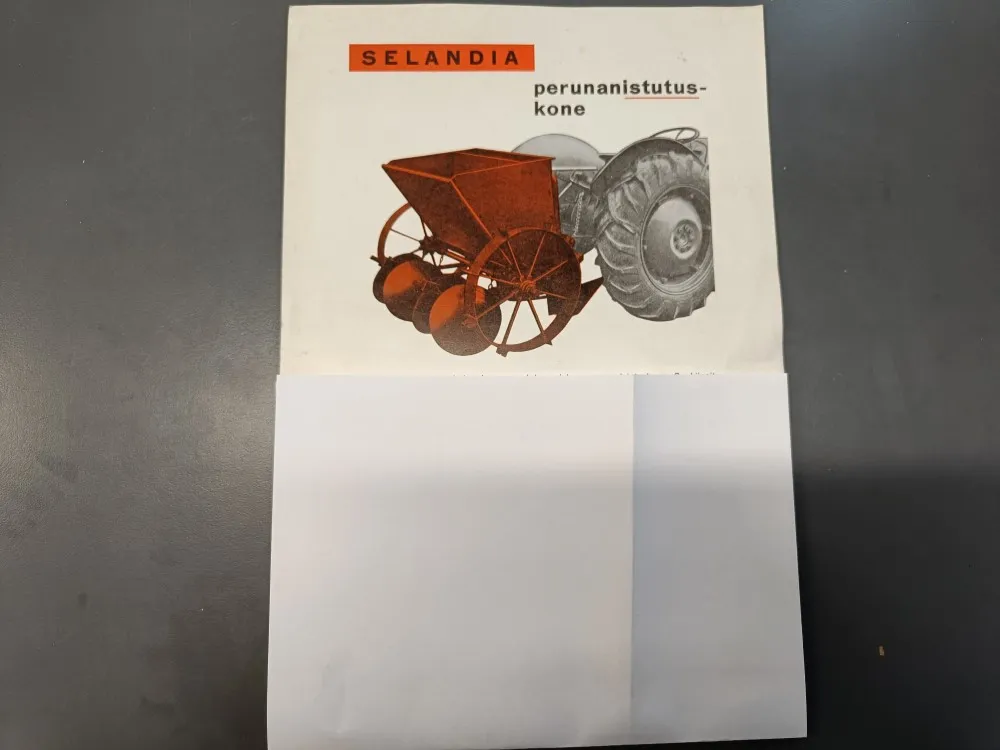 Selandia perunanistutuskone / Esitelehti