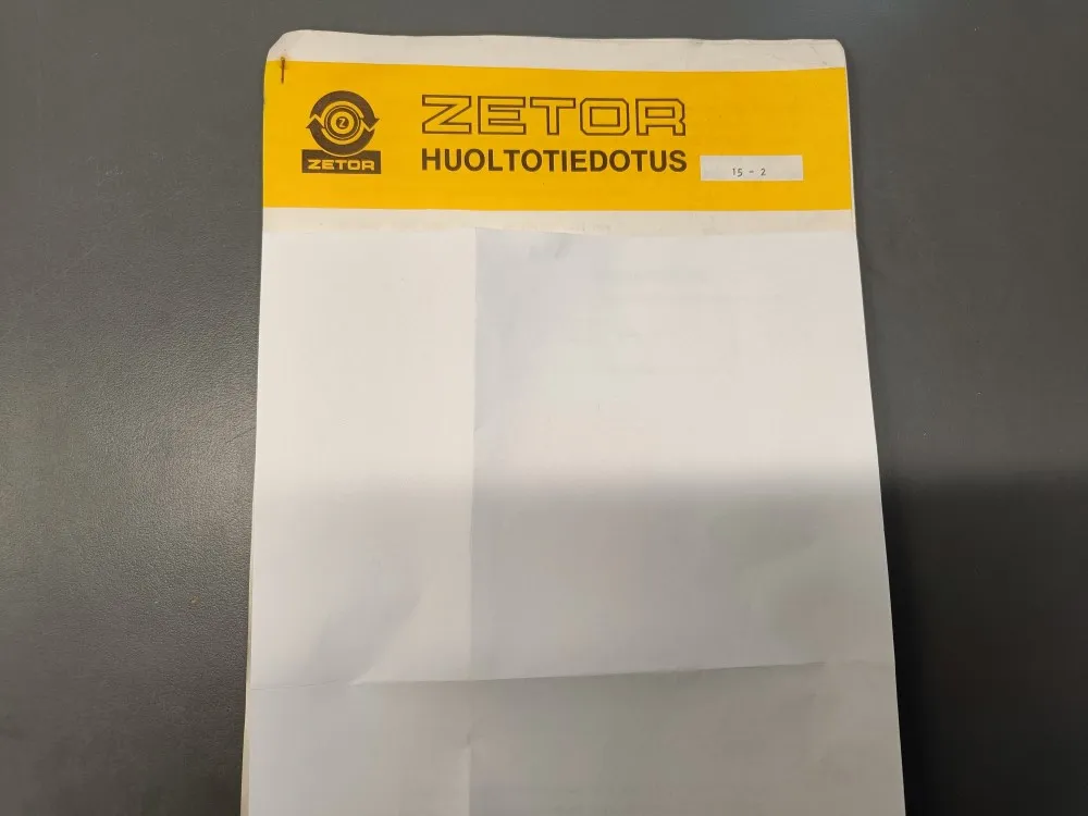 Zetor 5545 / Huoltotiedotus 15-2