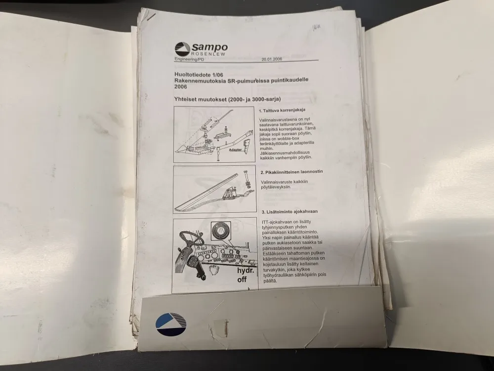 Sampo Rosenlew puimureiden huoltotiedotteita / Pääosin 2000-luvulta
