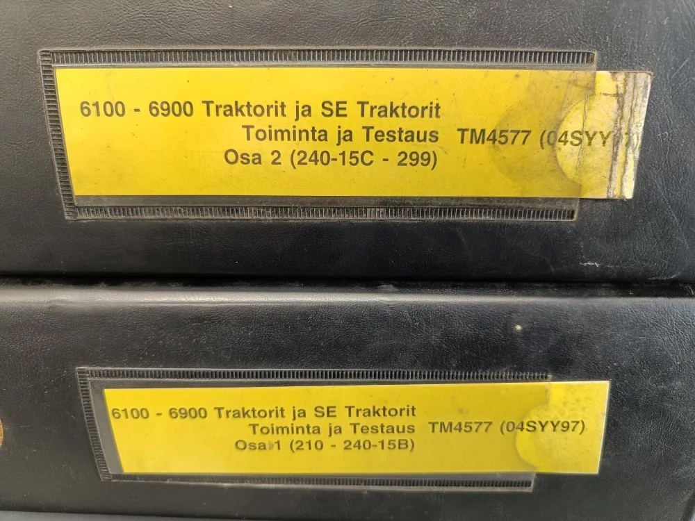 John Deere traktorit 6100-6900, SE-traktorit / Toiminta ja testaus, 2 kansiota