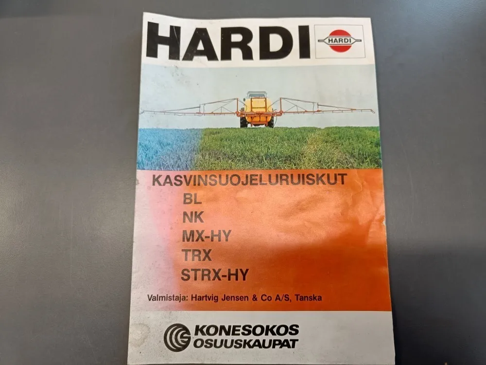 Hardi kasvinsuojeluiskut BL, NK, MX-HY / TRX ja STRX-HY esite