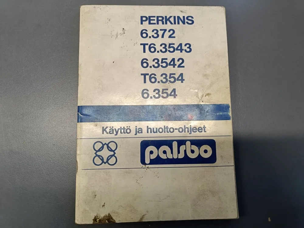 Perkins moottori / Käyttö ja huolto-ohjeet