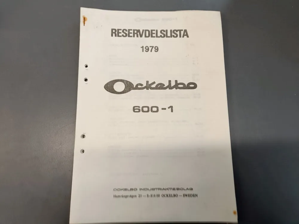 Ockelbo 1979 600-1 / Moottorikelkan varaosaluettelo