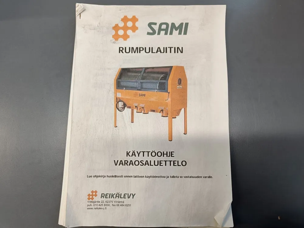 Sami rumpulajitin / Käyttöohje ja varaosaluettelo