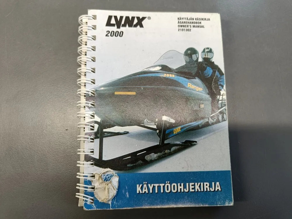 Lynx 2000 / Moottorikelkan käyttöohjekirja