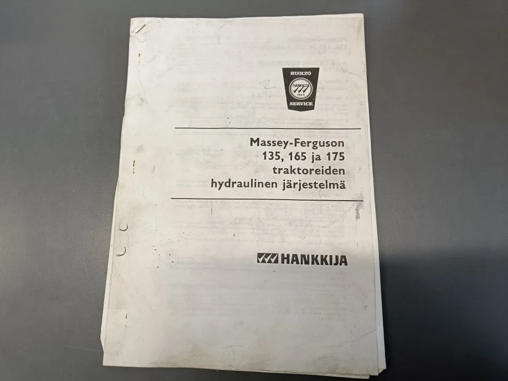 Massey-Ferguson 135, 165 ja 175 / Traktoreiden hyrdaulinen järjestelmä