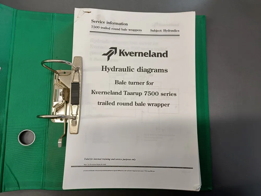 Kverneland 5500 sarjan / Käärijän kirjallisuutta