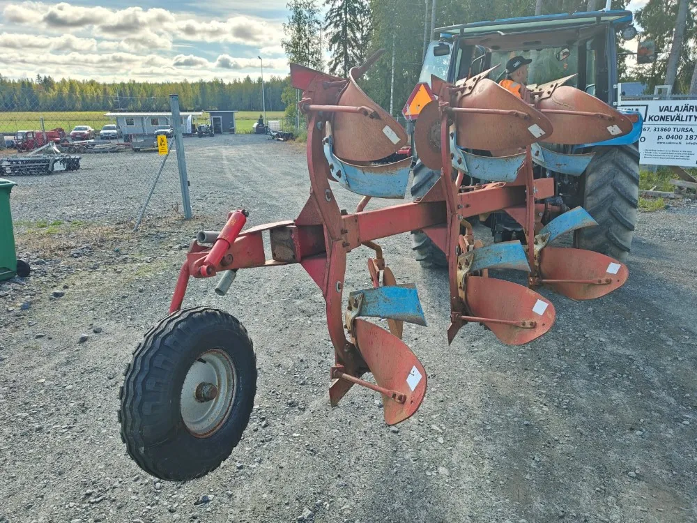 Agrolux RSD397FK kääntöaura 3-siipinen / kuorimet ja kiekkoleikkurit, katso video!