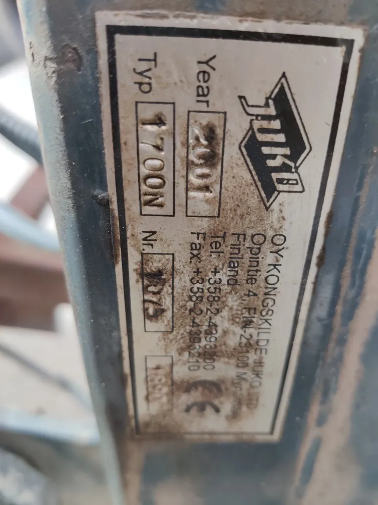 Juko HT3000S täyskiekkokone / pyörän välijyrällä, katso video!