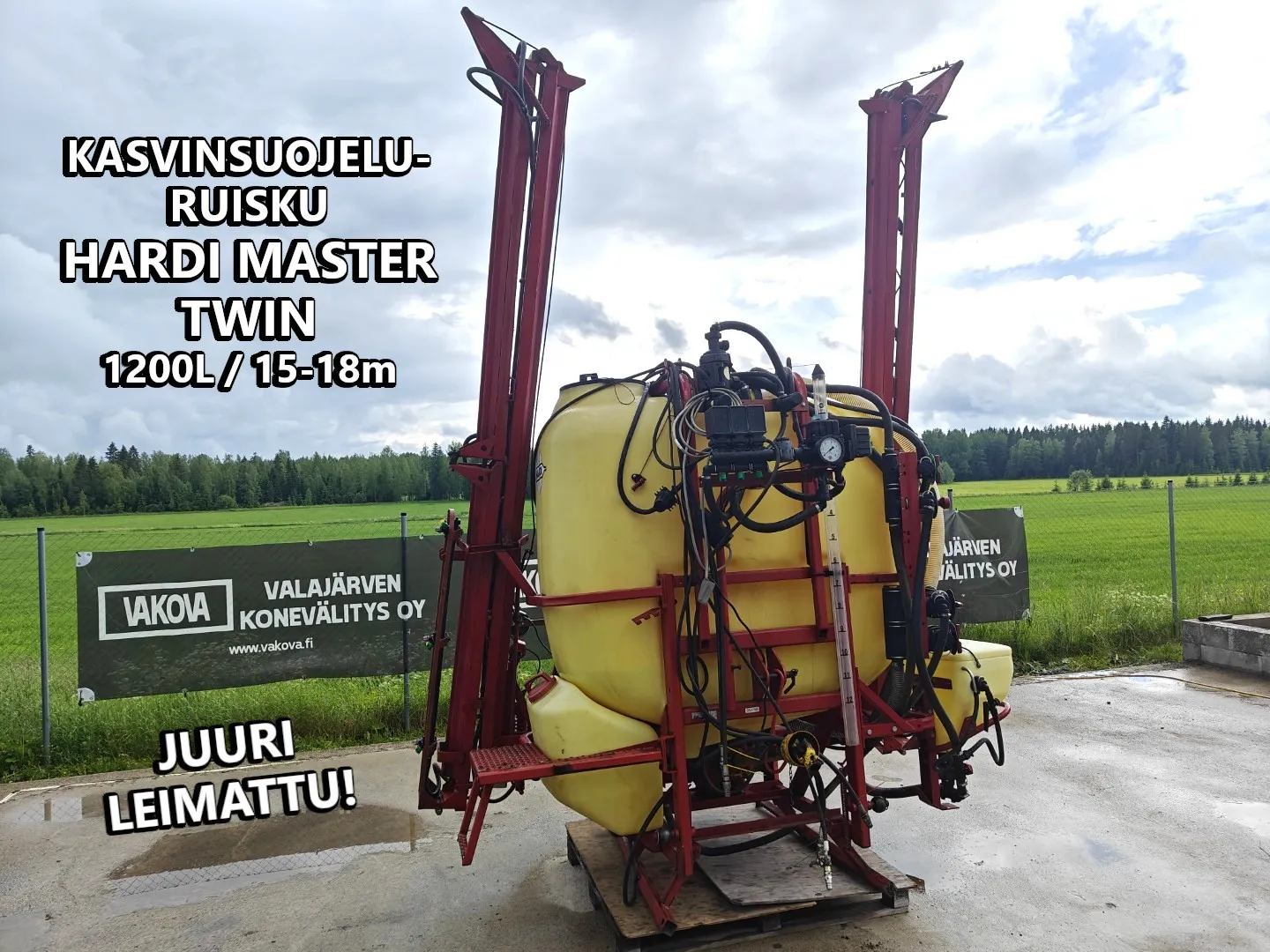 Hardi Master 1200L - 15-18m - Katsastettu / Kasvinsuojeluruisku - Katso video!