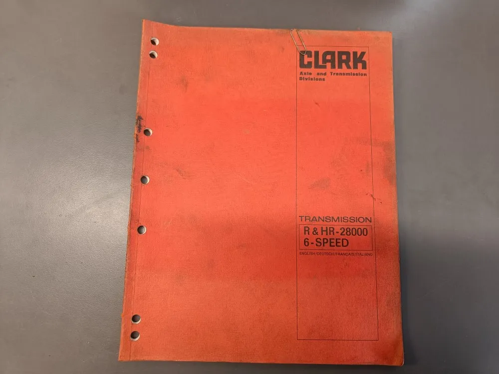 Clark vaihteisto / Huolto ja korjaamo -kirja