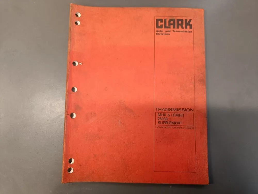 Clark vaihteisto / Huolto ja korjaamo -kirja