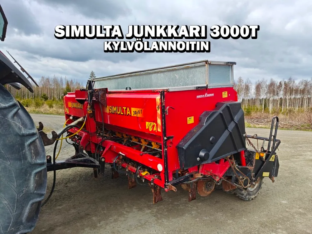 Kylvölannoitin Simulta Junkkari 3000T / Takapyöräkone, kiekkovantaat takana