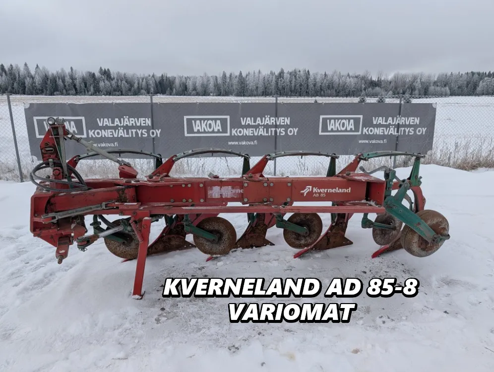 Kverneland AD85 Variomat 4-siipinen / Hydraulinen viilunsäätö, katso video!