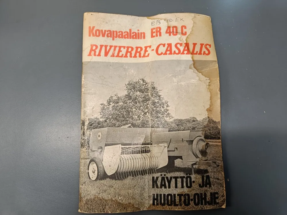 Rivierre-Casalis kovapaalain ER 40 C / Käyttöohjekirja