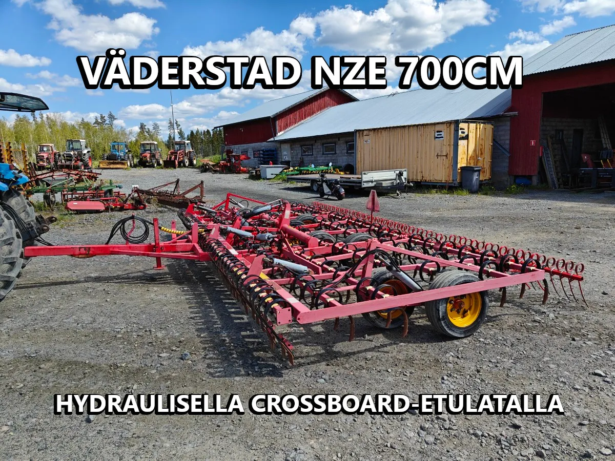 Väderstad NZE 700cm äes / Hydraulinen crossboard etulata - VIDEO
