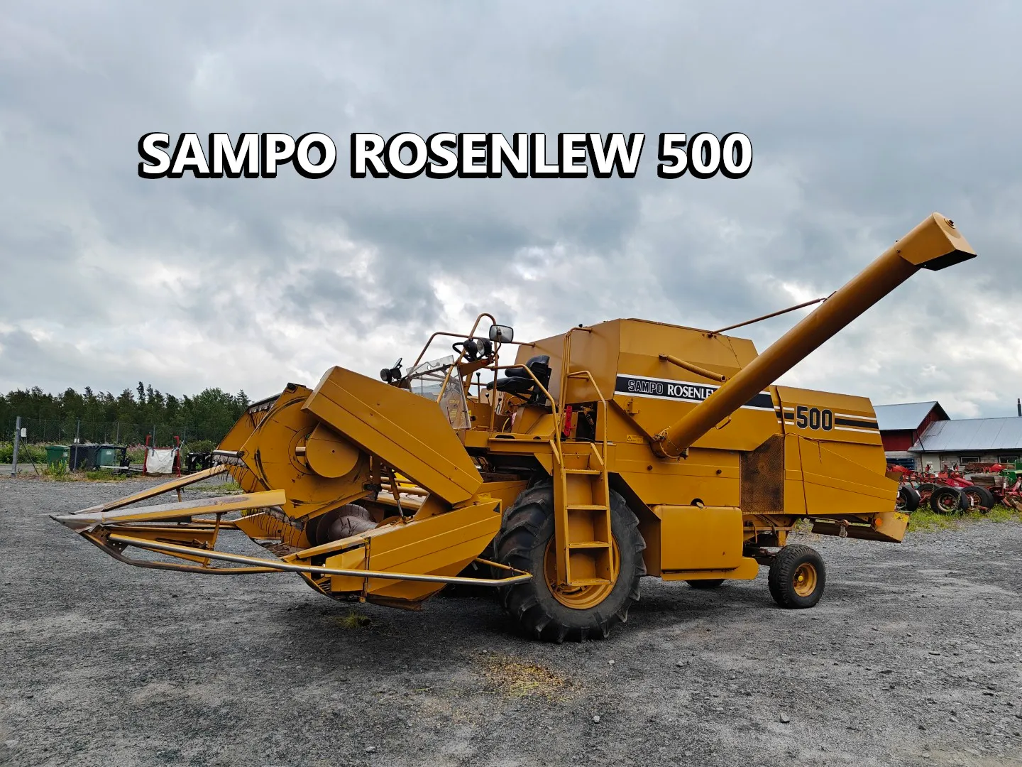 Sampo Rosenlew 500 puimuri / Hytitön leikkuupuimuri - Katso video!