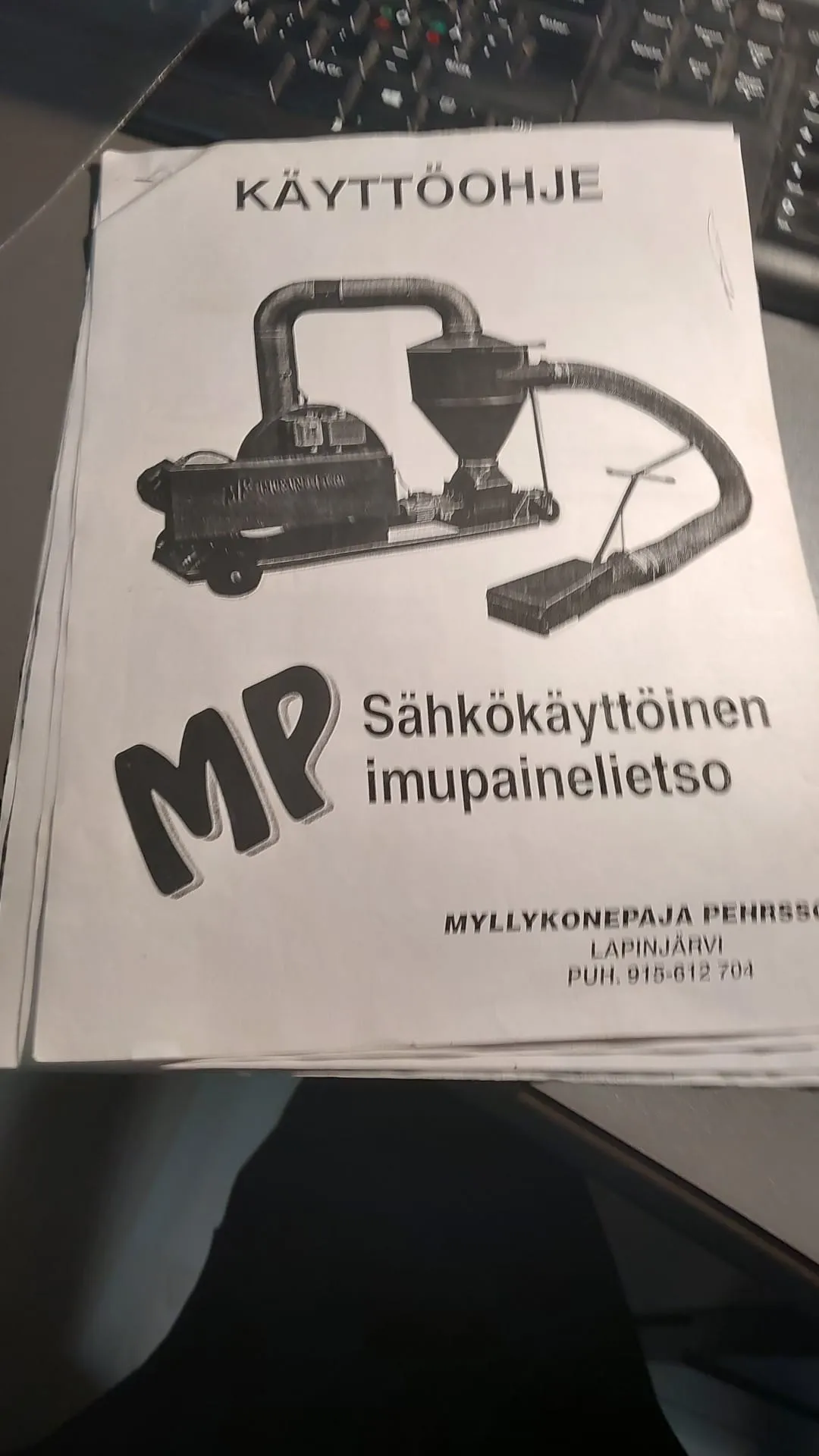 MP imupainelietso - sähkökäyttöinen / 11kW - Asiakkaan lukuun