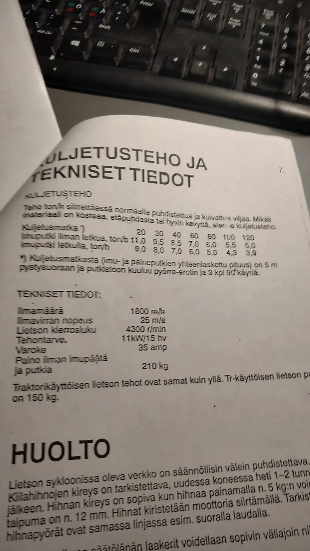 MP imupainelietso - sähkökäyttöinen / 11kW - Asiakkaan lukuun