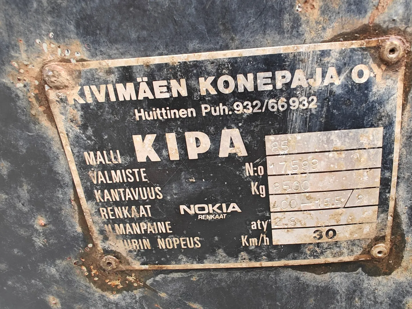 Kipa 85 - telikippikärry - 100HL /
