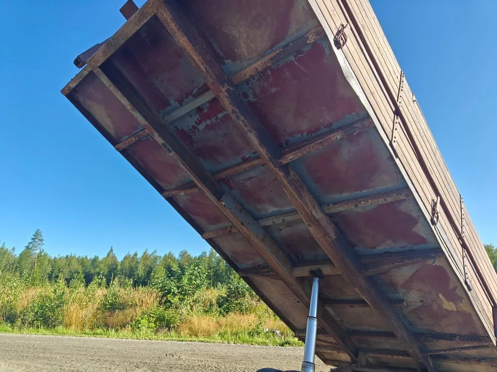 Kippikärry 1-akselinen / Puulaidat ja vaneripohja, katso video!