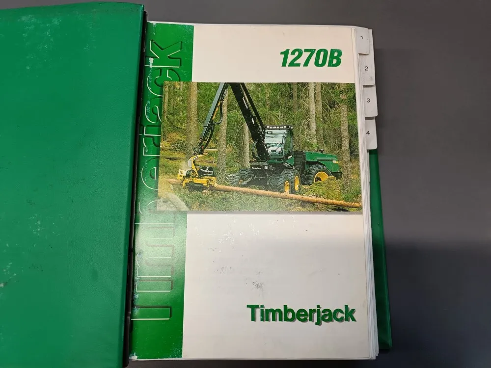 Timberjack 1270B metsäkone / Varaosaluottelo, kaksi kansiollista