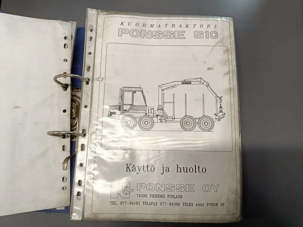 Ponsse S10 / Käyttö ja huolto