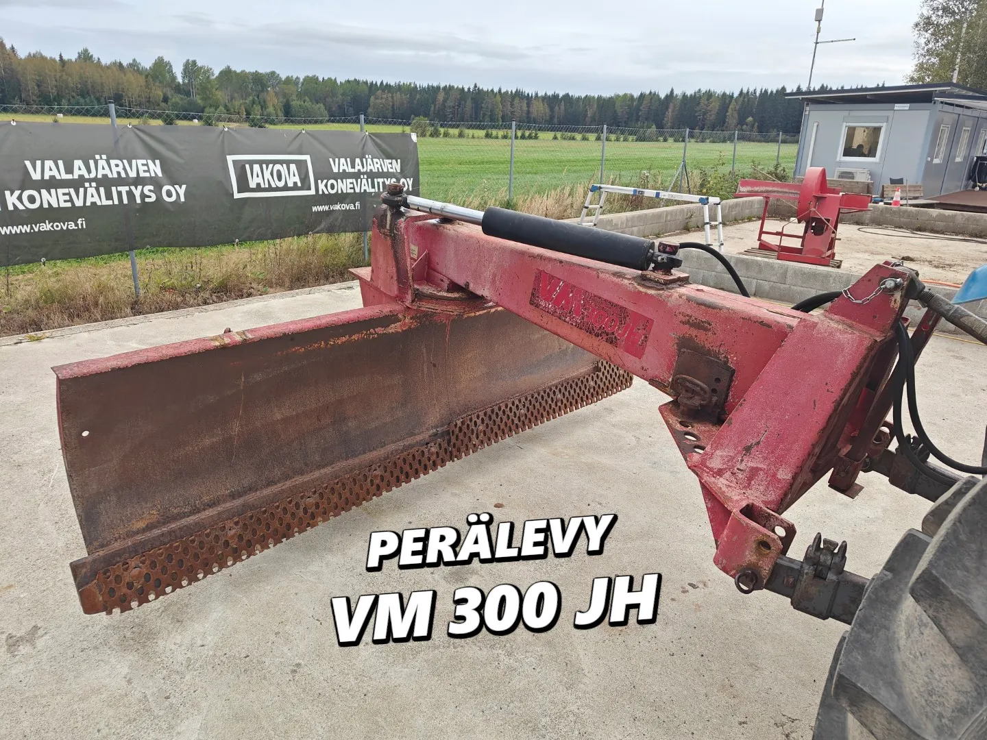 VM 300 JH perälevy / takalana / Tukipyörät, katso video!
