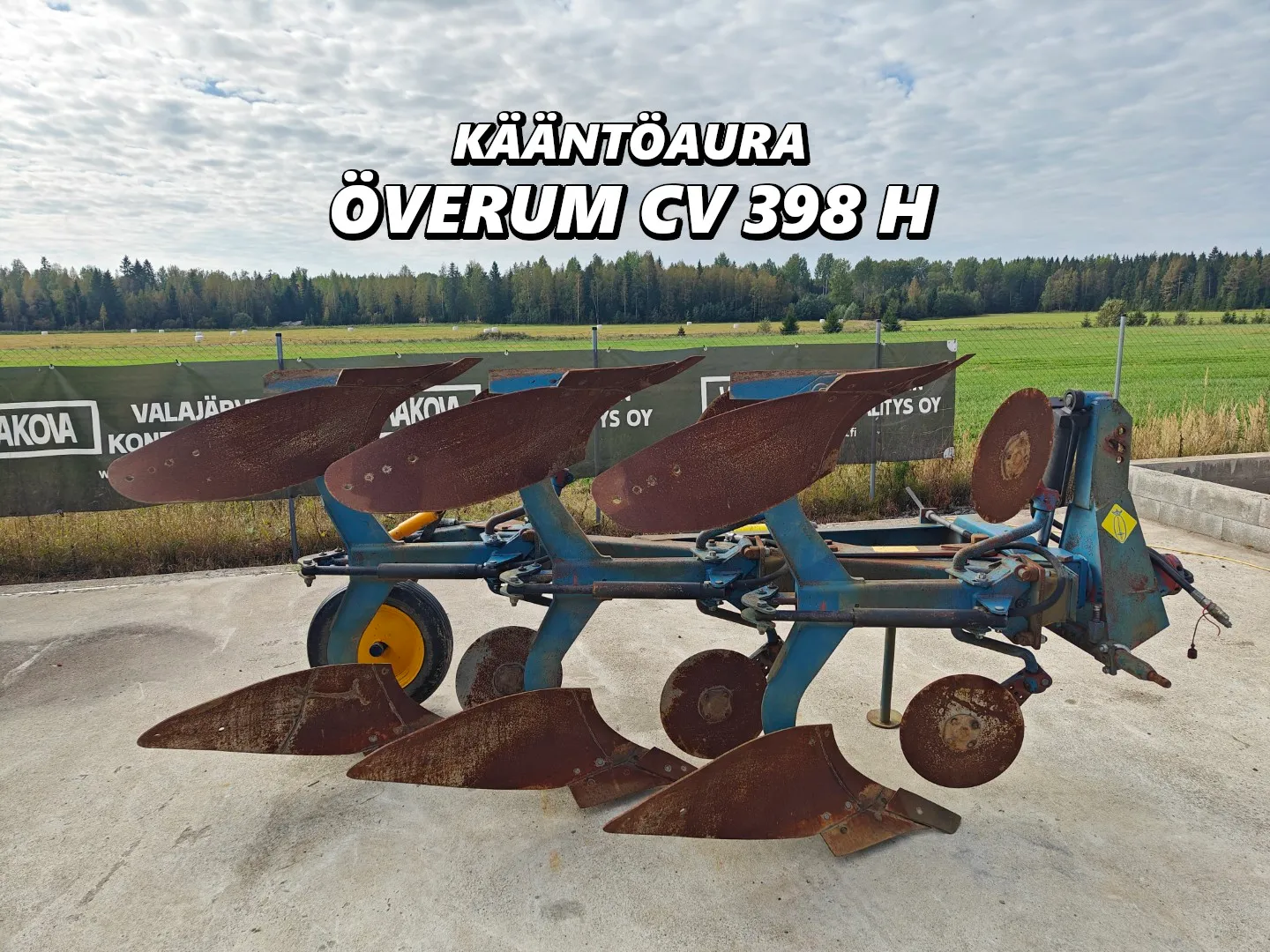 Överum CV398H 3-siipinen paluuaura / Asiallinen kääntöaura - Katso video!
