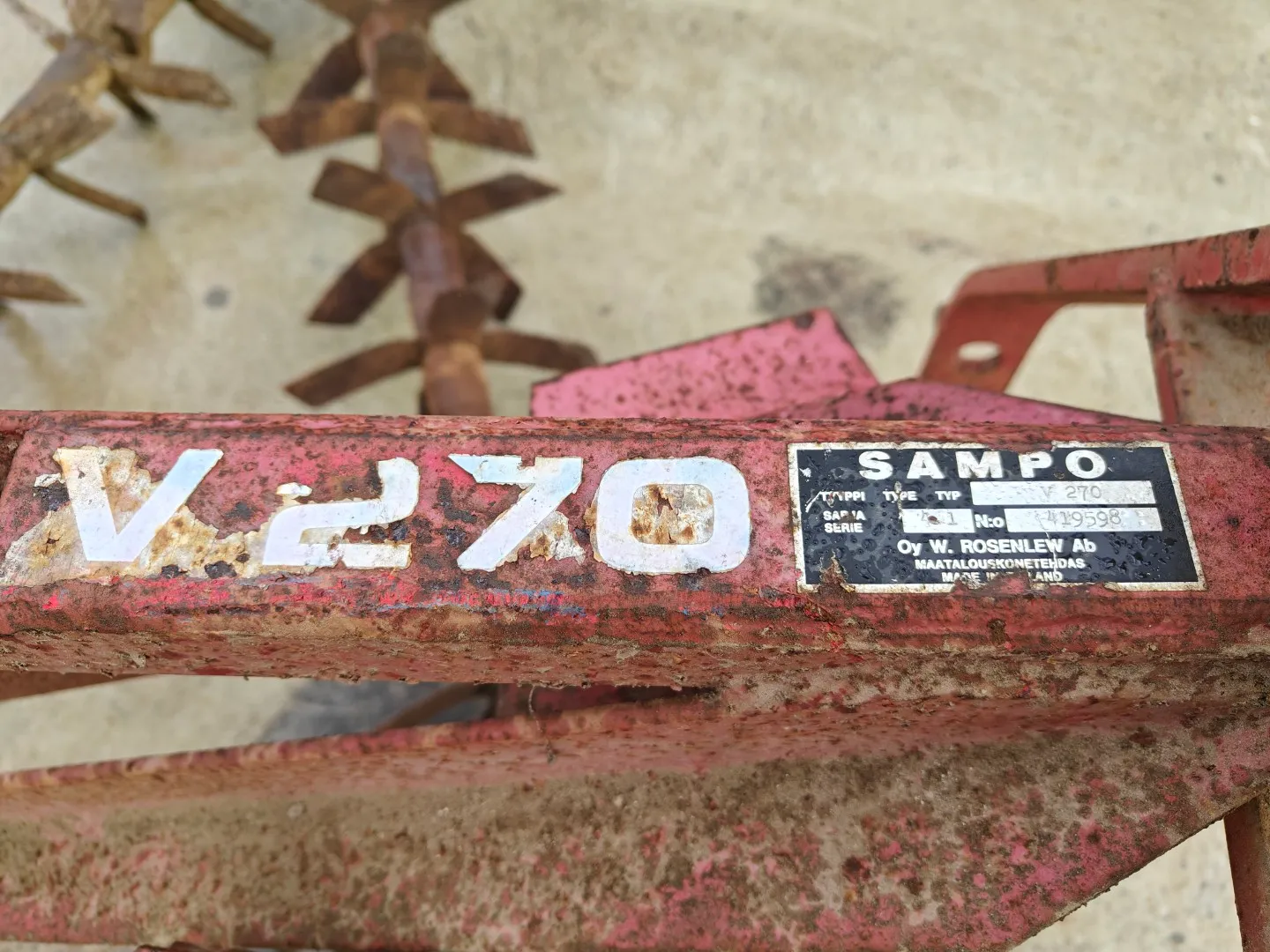 Sampo V270 lapiorullaäes / Kokoontaittuva malli