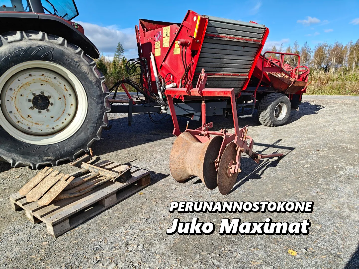 Juko Maximat perunan tai sipulin nostokone / Katso video!