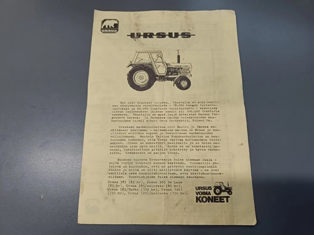 Ursus traktori esite /