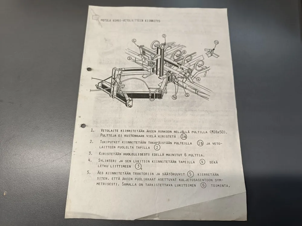 Potila äkeen käyttö- ja hoito-ohjeita /