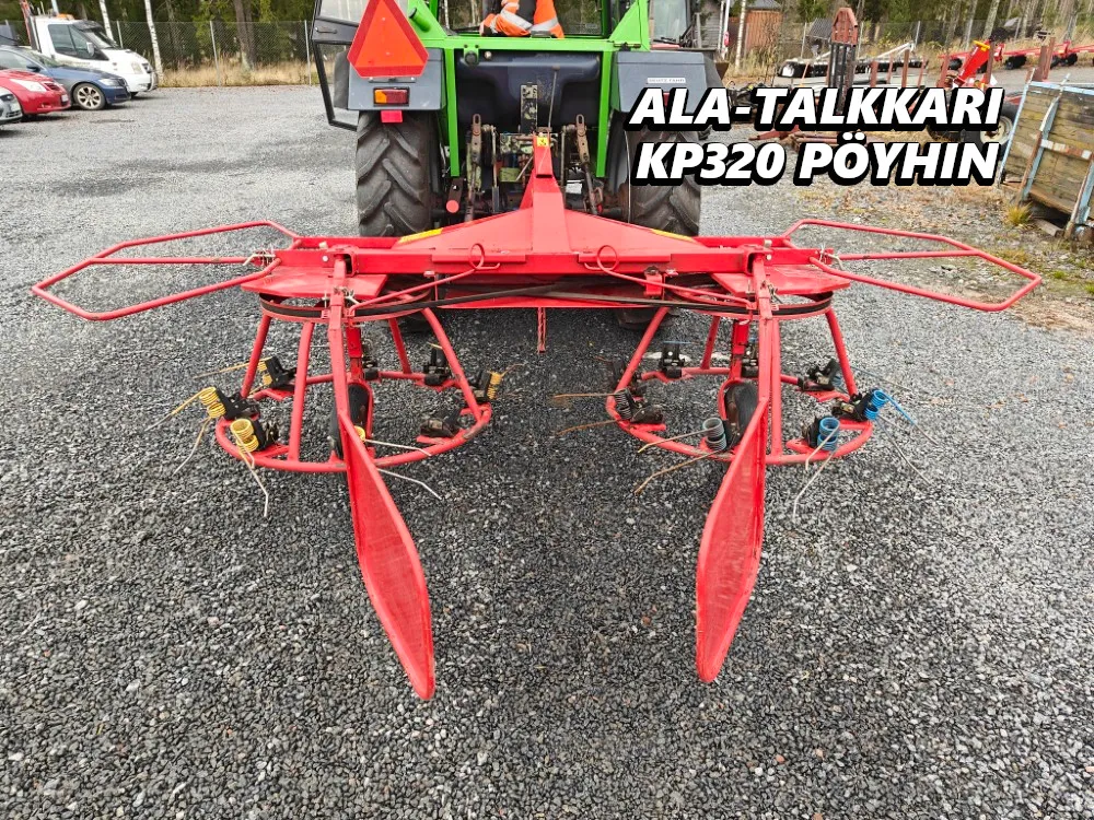Ala-Talkkari KP320 pyöröharavapöyhin / Hyväkuntoinen - Katso video!