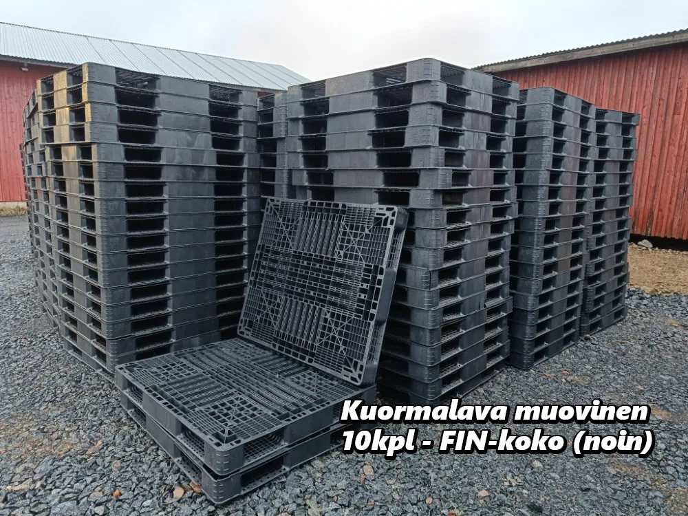 Kuormalava muovinen - FIN koko / 10kpl erä - 1290 mm x 1090 mm