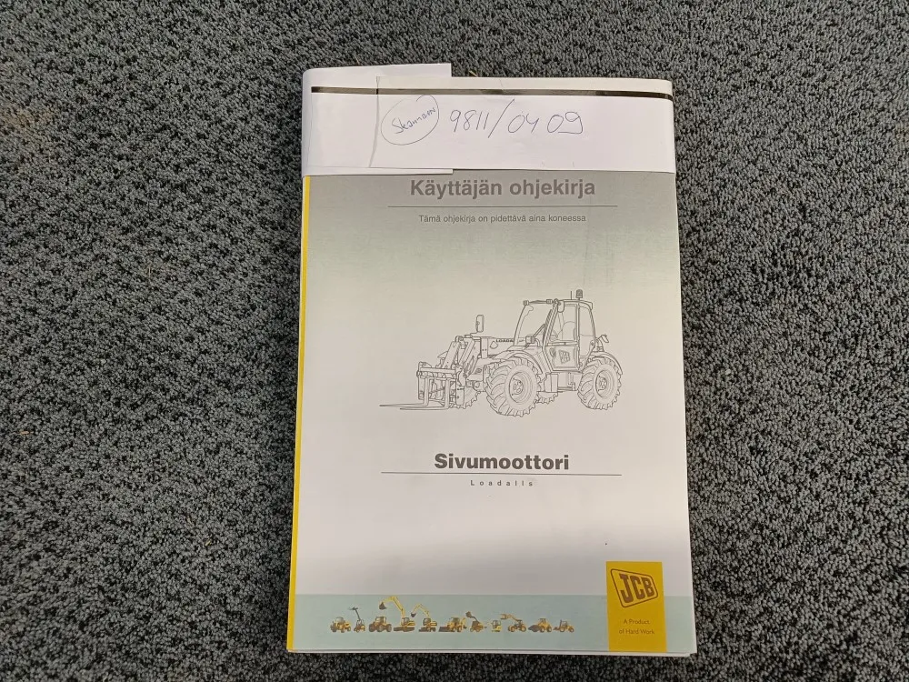 JCB Loadalls ohjekirja / sivumoottorikone