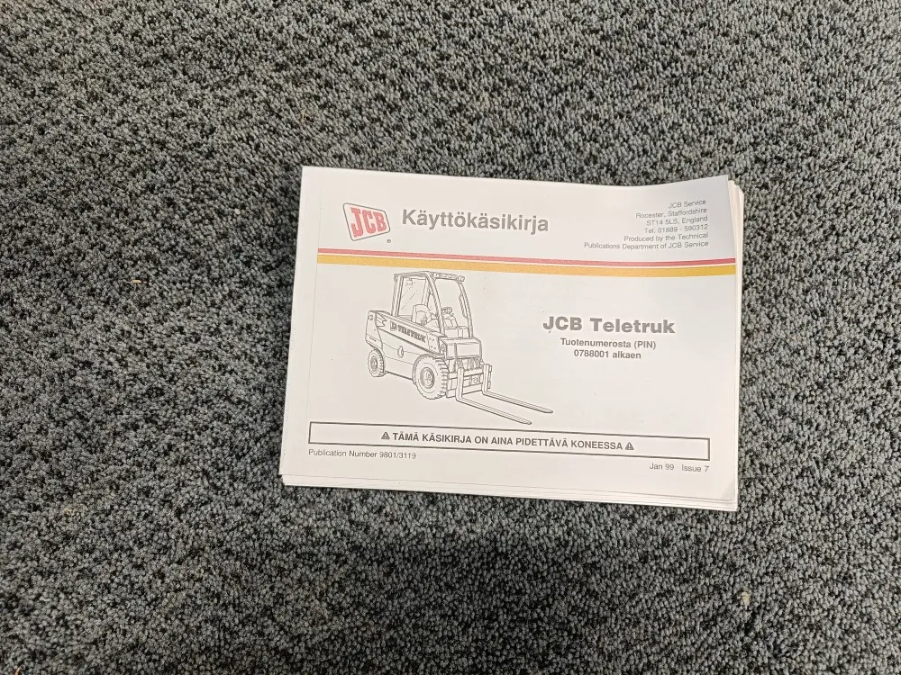 JCB Teletruk / ohjekirja / käsikirja