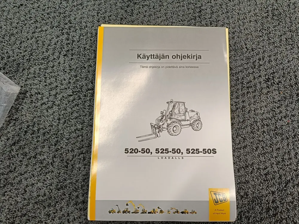 JCB 520-50, 525-50, 525-50S / Ohjekirja