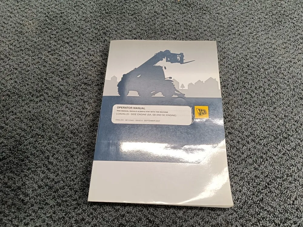JCB Loadalls-side engine / Ohjekirja